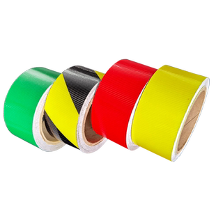 匠诺斜纹胶带黄黑警示线红色安全地标蓝色隔离pvc划分地面5S标识彩色划线斑马地贴耐磨工厂区域划分线定制做