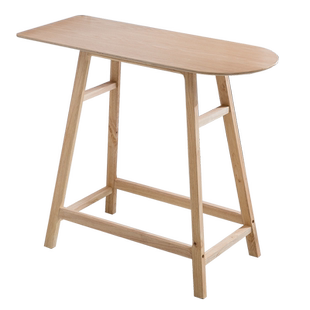 灿洋北欧实木靠墙吧台桌简约现代酒吧台隔断高脚桌子家用长条桌