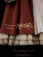 【 Spring Picnic 】Lolita set Full of embroidered big hem SK+ long-sleeved pullover shirt cla series skirt thumbnail 7