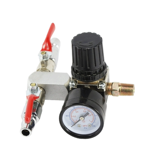 气动3分隔膜泵调压阀 进气口调压阀 缓冲杯 吸盘 出料三通 换向阀