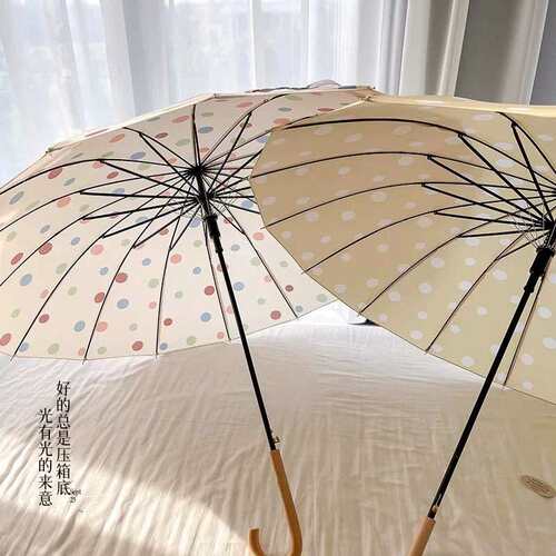 新款高颜值波点雨伞女晴雨两用防晒伞折叠太阳伞防紫外线遮阳伞女