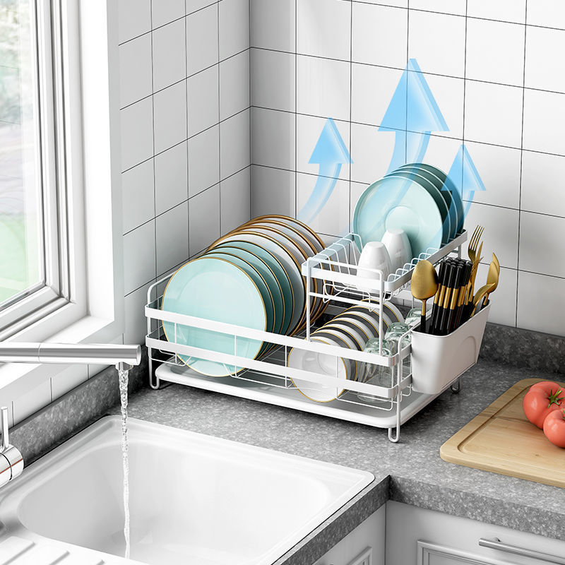 碗架家用2025新款家用厨房碟碗盘收纳架放碗盘子晾碗多层台面厂家