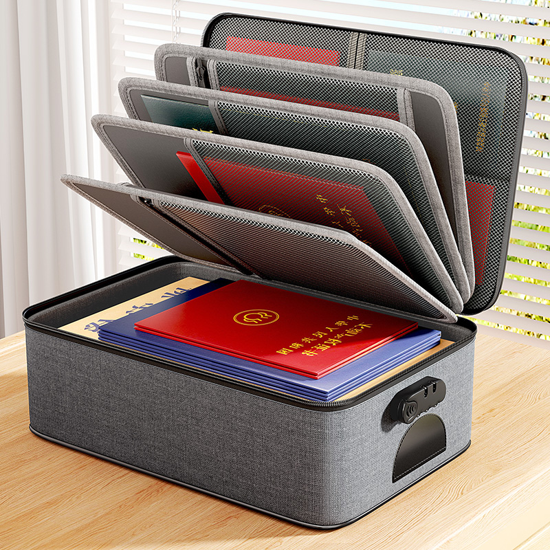 荣誉证件书收纳多层证件收纳包大容量多功能收纳盒信用卡驾驶证重