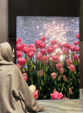 郁金香钻石画2024新款5d满钻大幅材料包diy点钻画解闷手工装饰画