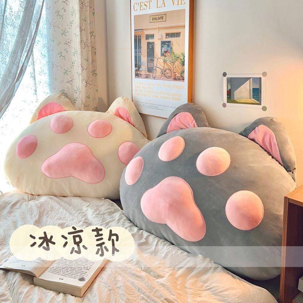 夏季抱枕冰豆豆床头靠垫软包学生宿舍看书玩手机靠背枕头卧室床上