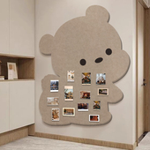 布丁熊毛毡板墙贴照片墙网红客厅卧室儿童房墙面装 饰留言板公告栏