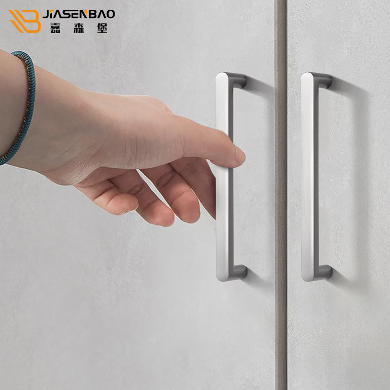 嘉森堡镍拉丝现代简约抽屉橱柜拉手衣柜门厨房柜门把手卫生间单孔,基础建材,小拉手,淘宝优惠券,粉丝福利购,淘宝优惠卷