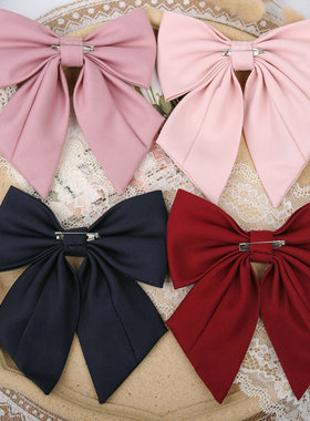 JK日系纯色别针款蝴蝶结水手服领结女领花百搭学院风毕业照学士服