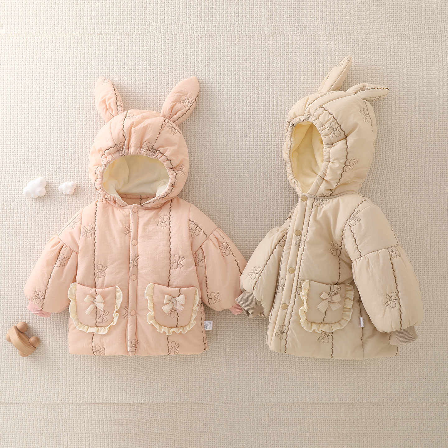 女童棉服棉服外套秋冬季新款婴幼儿童冬装女宝宝棉衣小女孩薄棉袄