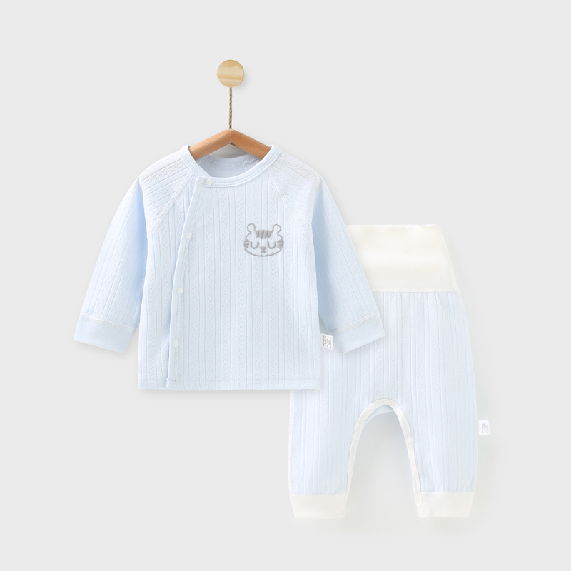 努米熊春秋纯棉高腰护肚套装