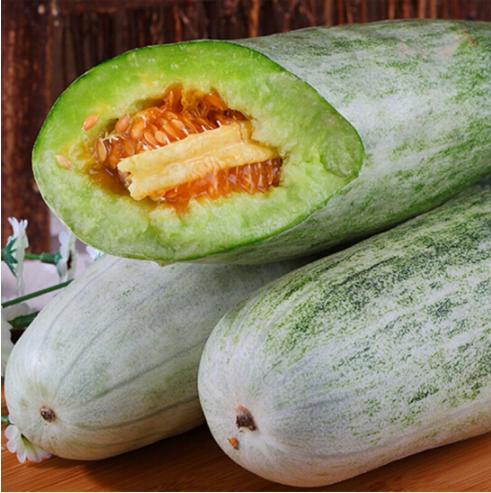 羊角蜜香瓜新鲜甜瓜应季牛角蜜瓜密水果山东脆瓜净重5斤包邮