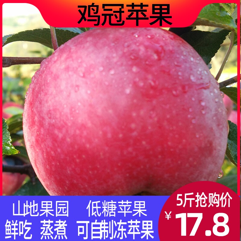 鸡冠苹果酸苹果平果萍果新鲜低糖水果应季水果冻苹果5斤多省