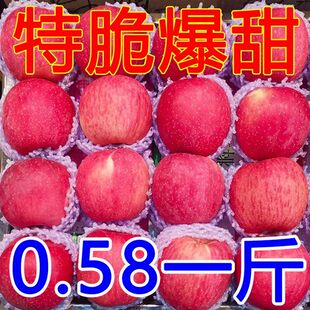 整箱冰糖心脆甜大10 正宗洛川苹果9斤新鲜水果陕西红富士当季