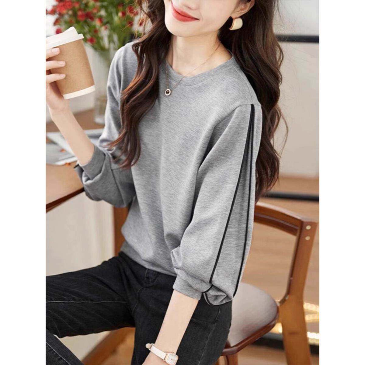 香港TIMO无帽卫衣女士装春秋2025小个子宽松爆款欧货时尚洋气上衣