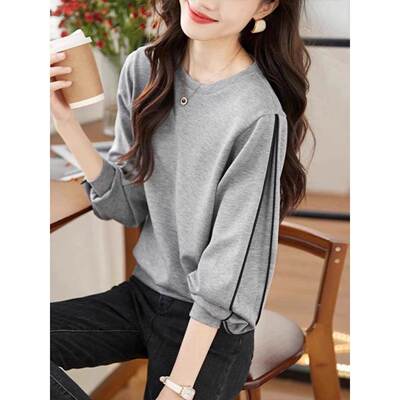 香港TIMO无帽卫衣女士装春秋2025小个子宽松爆款欧货时尚洋气上衣