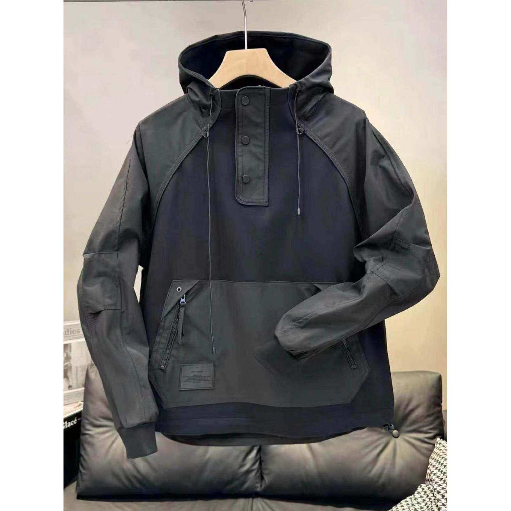 MAROLIO~打造潮男范！美式休闲工装夹克男士时尚拉炼口袋连帽外套,男装,大码上装,淘宝优惠券,粉丝福利购,淘宝优惠卷