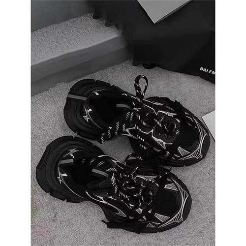 巴黎3xl黑色老爹鞋男款厚底增高鞋子潮牌新款夏季休闲运动鞋女潮