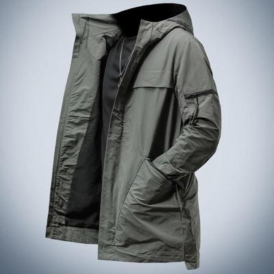 MAROLIO~男士冲锋衣加绒加厚防风冬季保暖连帽夹克潮牌棉服外套男