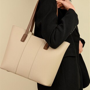 手提袋女士大容量肩包通勤大袋2025新软皮革腋下女士包