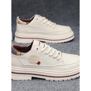 潮牌秋冬季英伦风覆古工装板鞋男休闲皮鞋厚底耐磨运动低帮马丁靴