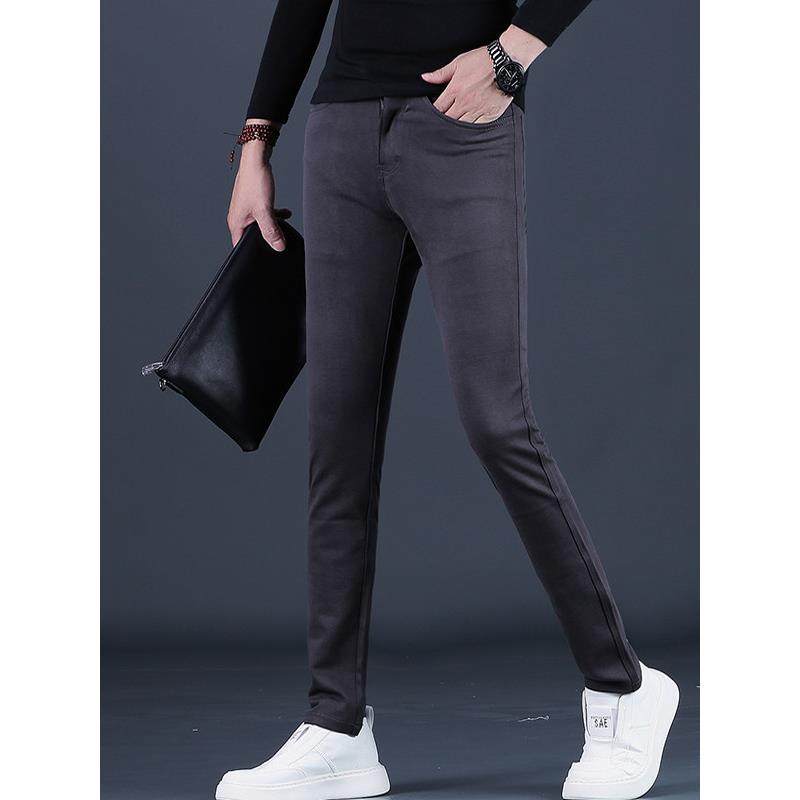 香港休闲裤男款秋季潮流时尚修身小脚厚款长裤子潮牌显瘦2025男裤,男装,休闲裤,淘宝优惠券,粉丝福利购,淘宝优惠卷