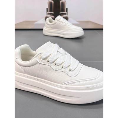 潮牌2025秋冬季新款港风时尚百搭厚底增高小白鞋男运动休闲鞋板鞋