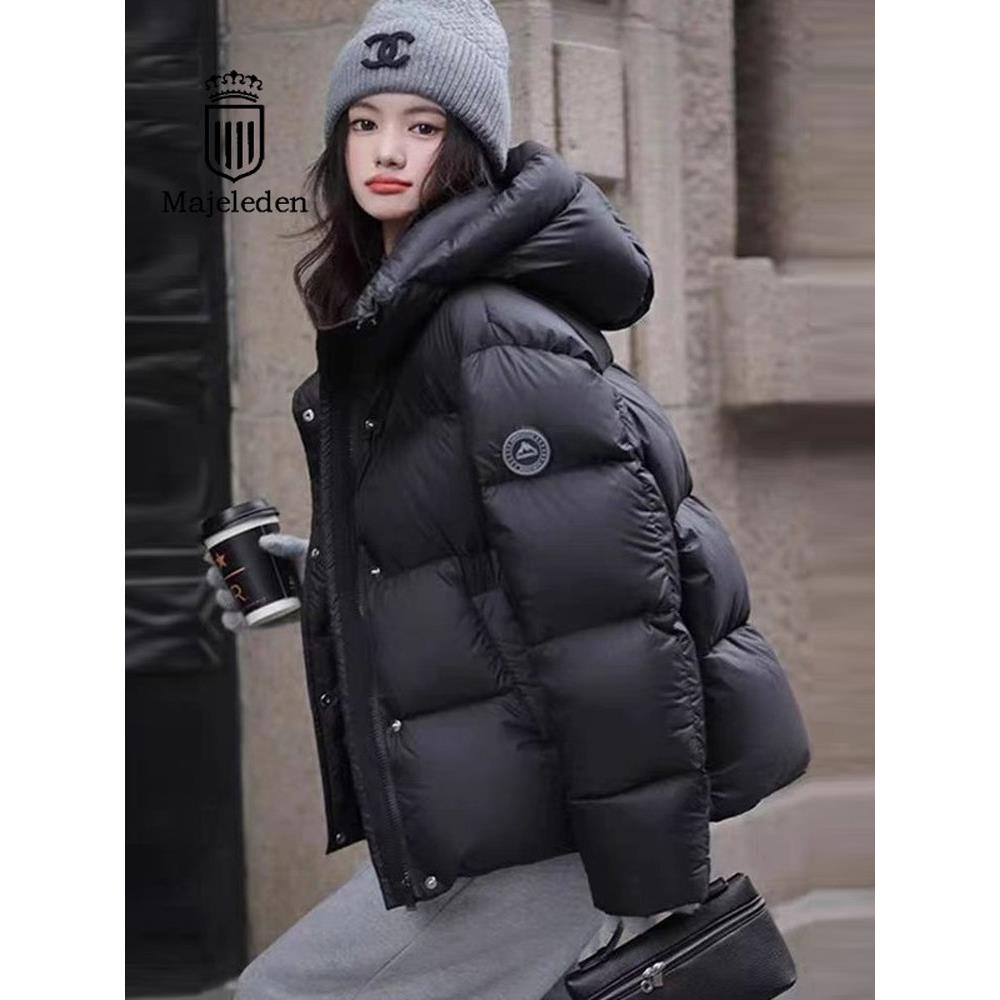 正品2025冬季新款羽绒服短款女高端白鸭绒加厚保暖泡芙情侣面包服