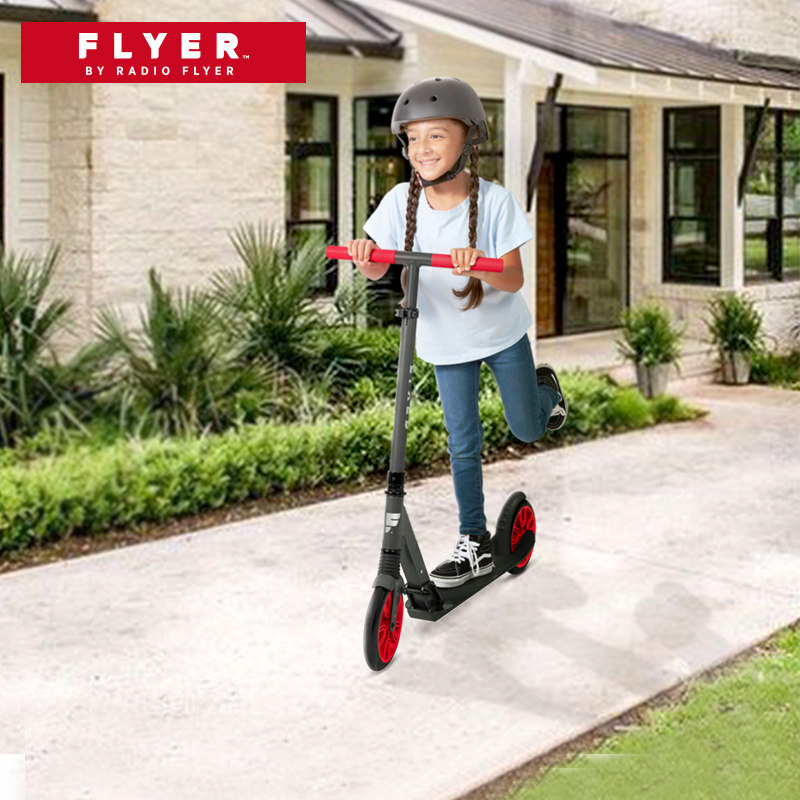 美国RadioFlyer儿童滑板车6-8-12岁14中大童踏板车滑滑车小孩童车