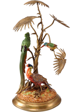 凤凰美居欧式风孔雀橱窗工艺品