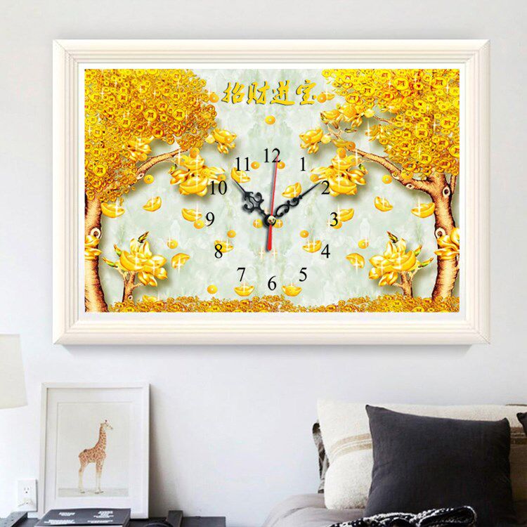 Pachira Diamonds Lucky Diamonds clocks and watches Cross stitch new pattern a living room Restaurant Wall clock Full bore 5din the Home Fabric , Stitch &amp; Tools Accessories , Cross Stitch Kit  category - from Buy2taobao.com to provide professional Taobao agent buy service