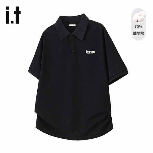 izzue官方短袖POLO衫男透气