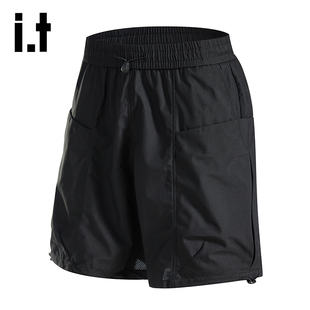 izzue官方男款 运动五分裤 质感垂顺短裤 透气休闲男士 子6M 夏季