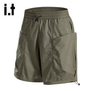 izzue官方短裤 子男士 男款 宽松透气休闲运动百搭五分裤 夏季