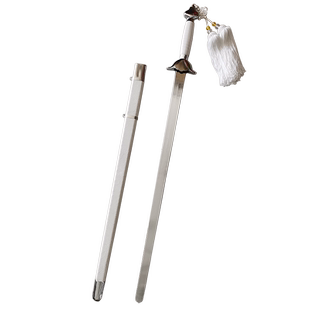 表演剑武术剑训练剑软剑响剑弹簧钢锰钢包革白色剑鞘送剑穗未开刃