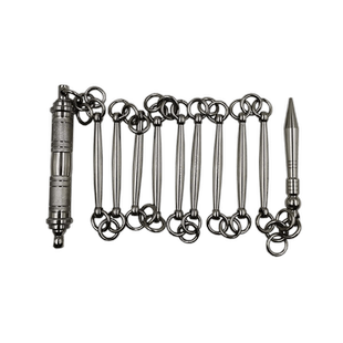 九节鞭不锈钢七节鞭传统武术训练鞭防身鞭圆形葫芦形八棱形送鞭彩