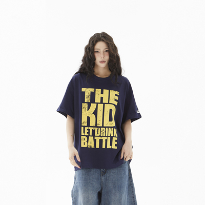 国潮字母印花男女情侣短袖T恤