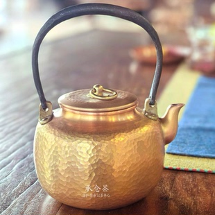 铜壶 泡六堡茶更好喝煮水壶容量900ml请让主播展示细节10天发货