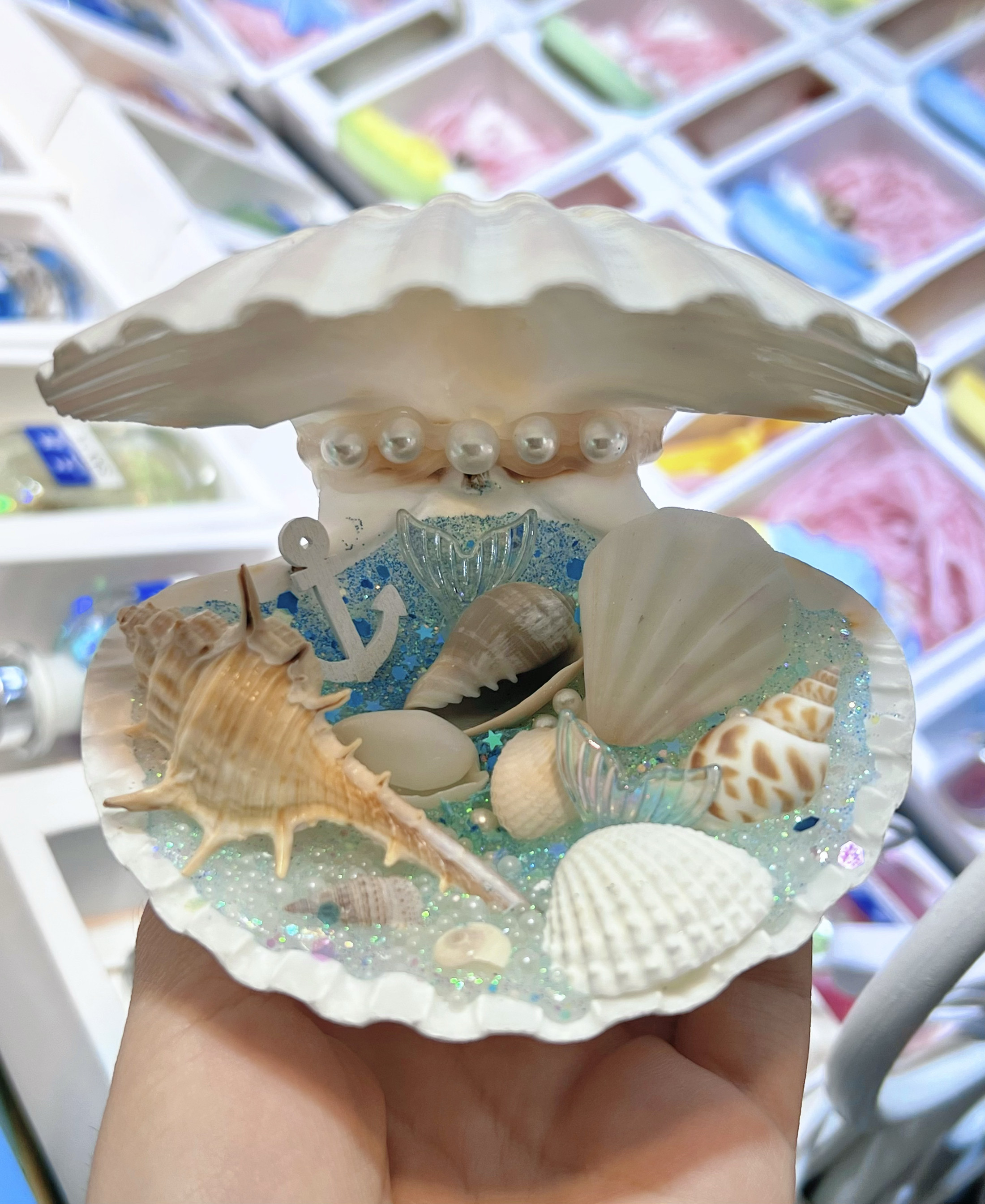 海南三亚礼物原创海洋贝壳珍珠灯