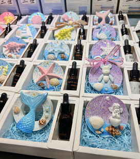 海南三亚原创手作伴手礼纪念品扩香石膏精油海边车载香薰挂件礼品
