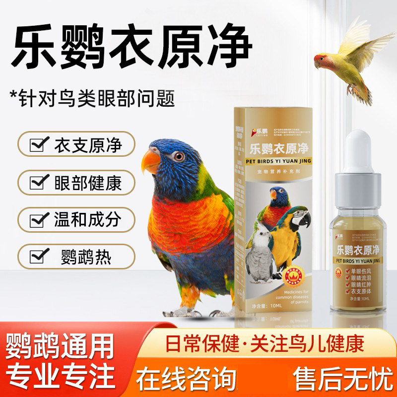 鹦鹉眼伤风眼睛流泪虎皮玄凤眼睛红肿衣原体感染鹦鹉热非鹦鹉药