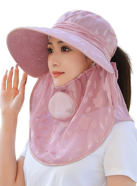 欢瑾采茶帽户外遮阳休闲女夏大檐