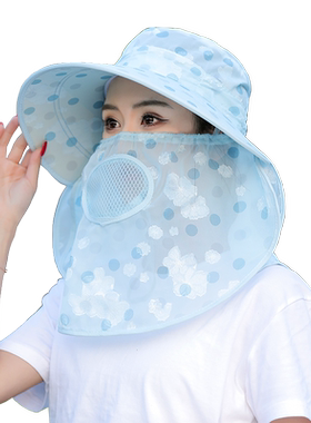 欢瑾采茶帽户外防晒优雅女夏大檐