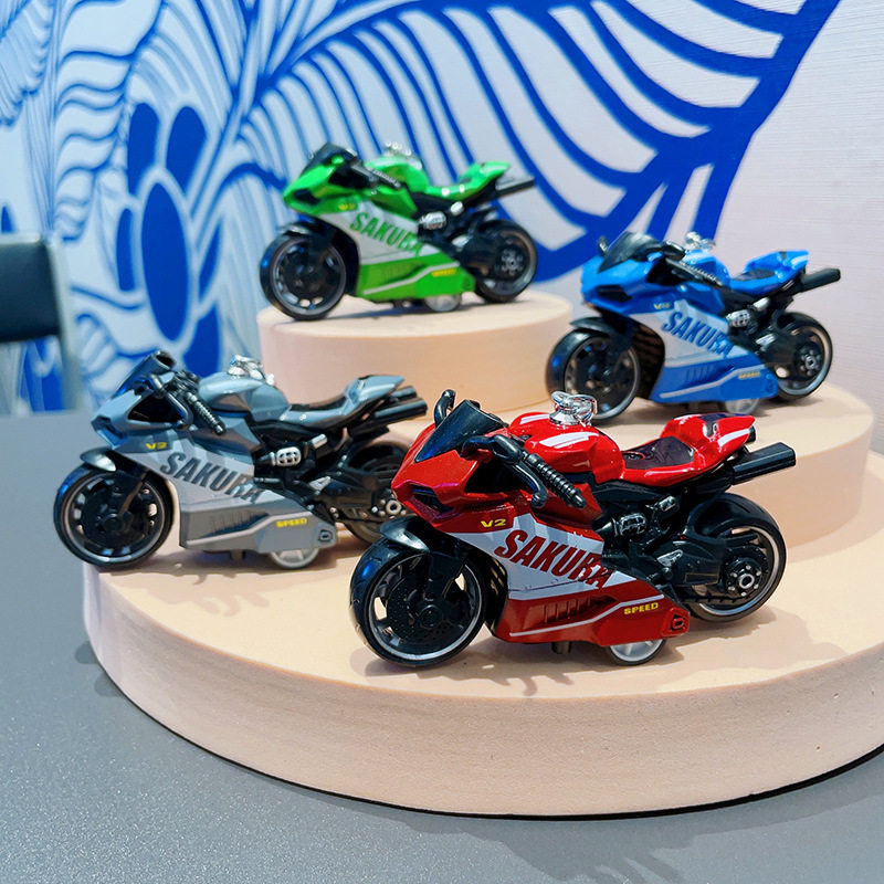 创意卡通迷你摩托车钥匙扣精致汽车摩托钥匙链包包挂件小礼品