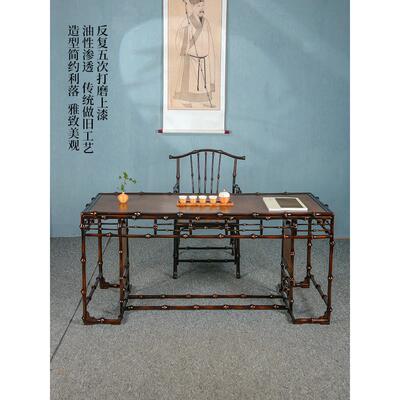 新中式筇竹家具宋式泡茶桌竹编茶台家用茶室茶几茶空间茶海桌套装