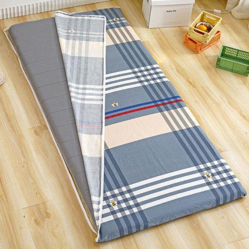 全棉加绒学生宿舍床垫套全包拉炼 炼 式床笠单件纯棉床罩牛奶绒保