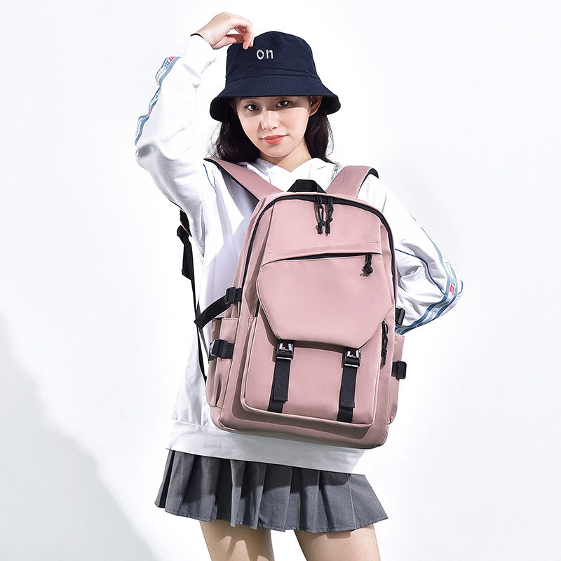 新款学生百搭韩版双肩包休闲潮流ins书包大容量户外出行电脑背包