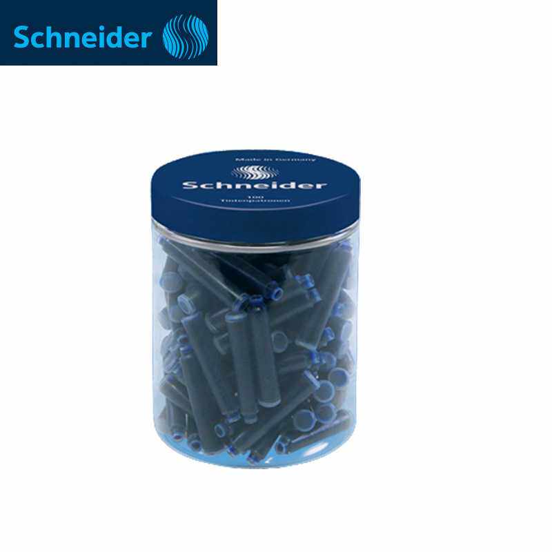 Schneider施耐德黑色/蓝黑色蓝色墨胆钢笔墨水100支装）