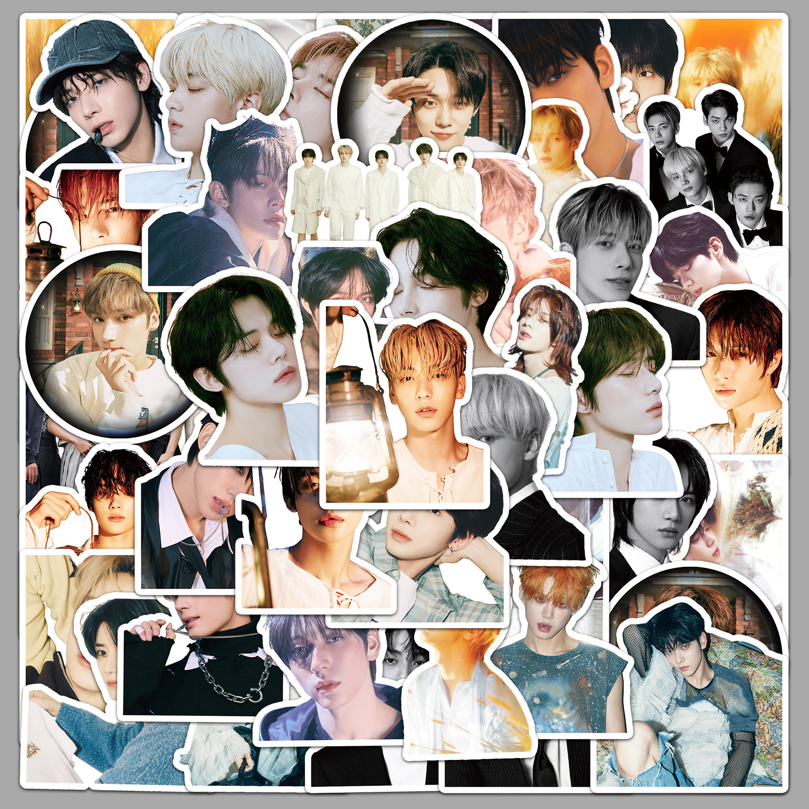 53张TXT涂鸦贴纸个性韩国男团明星周边装饰手机壳手账本贴纸