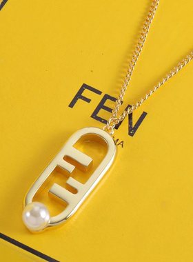 珍珠字母锁choker锁骨链个性简约