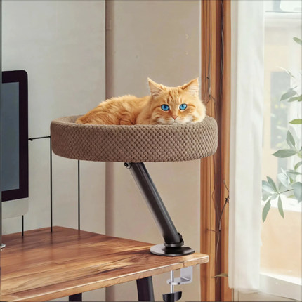 悬挂式猫吊床窗户栖息地猫咪晒太阳桌面悬浮猫窝